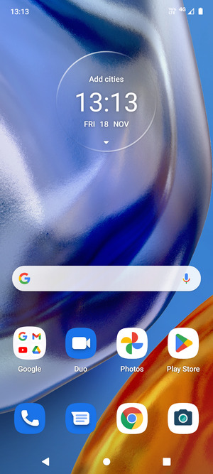 Swipe up