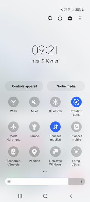 Sélectionnez Muet pour repasser en mode sonore