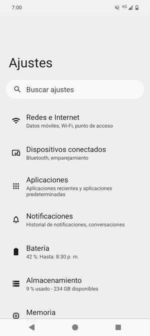 Seleccione Redes e Internet