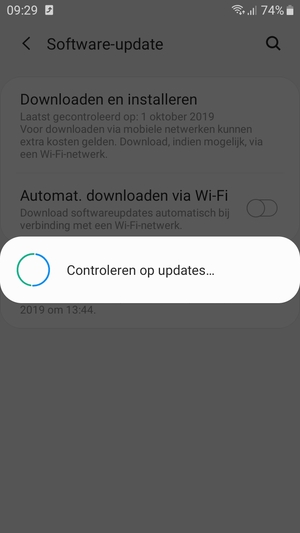 Wacht tot de zoekopdracht beëindigd is