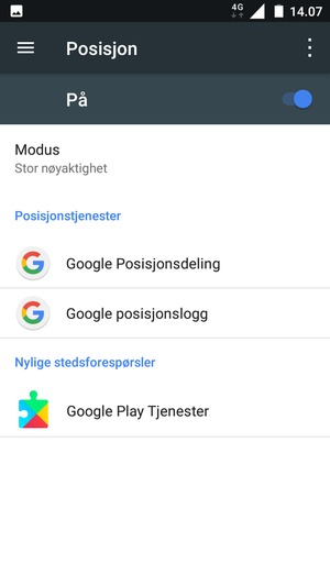Slå av Posisjon