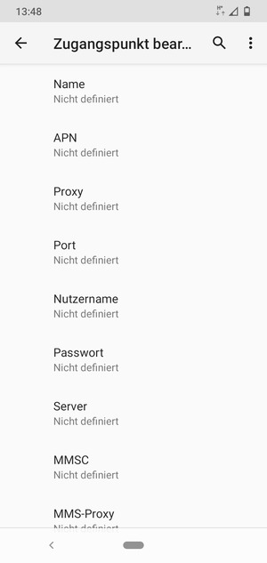 Geben Sie MMS-Informationen ein