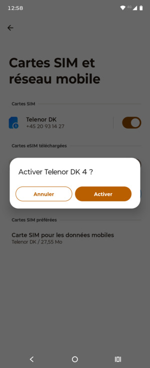 Sélectionnez Activer