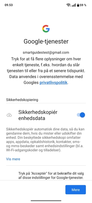 Vælg Acceptér