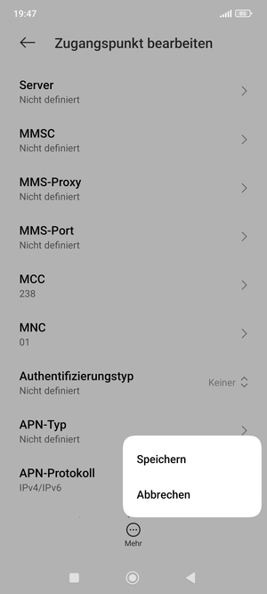 Wählen Sie Speichern