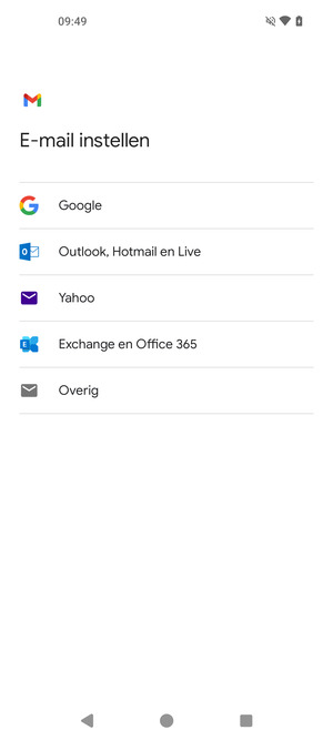Selecteer Outlook, Hotmail en Live