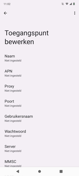 Voer mms-gegevens in