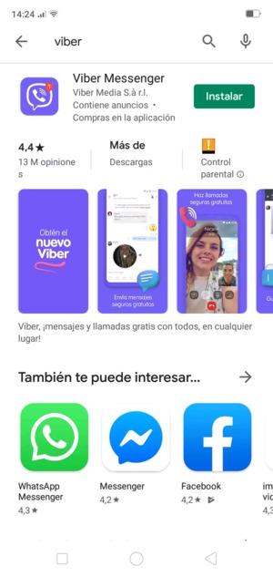 Seleccione la aplicación