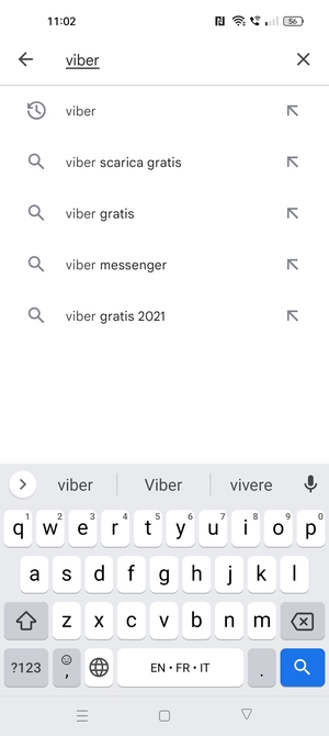 Inserisci il nome dell'app e seleziona Ricerca