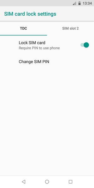 Select Public and Change SIM PIN