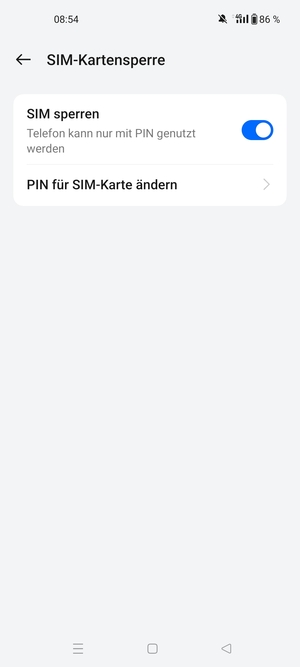 Wählen Sie PIN für SIM-Karte ändern