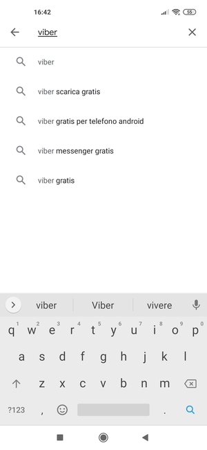 Inserisci il nome dell'app e seleziona Ricerca