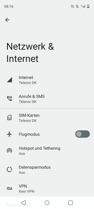 Wählen Sie SIM-Karten