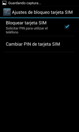 Marque la casilla de verificación Bloquear tarjeta SIM y seleccione Cambiar PIN de tarjeta SIM
