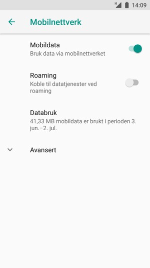 For å bytte nettverk hvis det oppstår nettverksproblemer, velg Avansert