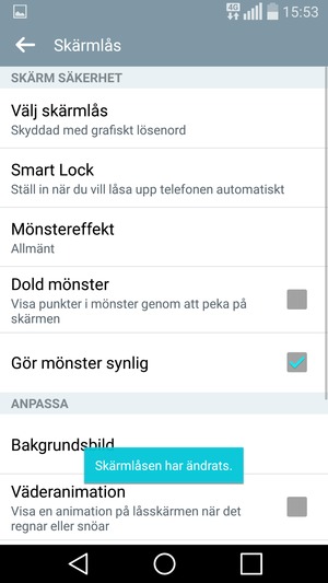 Tryck på Tillbaka-knappen