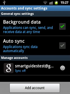 Check the Auto sync checkbox