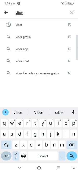 Introduzca el nombre de la aplicación y seleccione Buscar