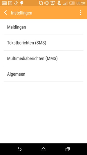 Selecteer Tekstberichten (SMS)