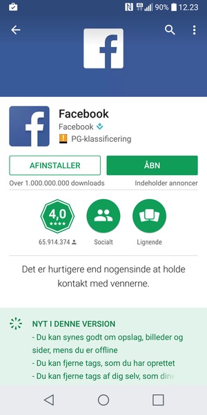 Vælg ÅBN