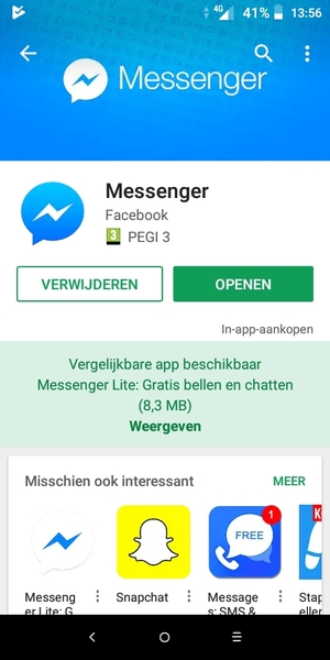 Selecteer OPENEN