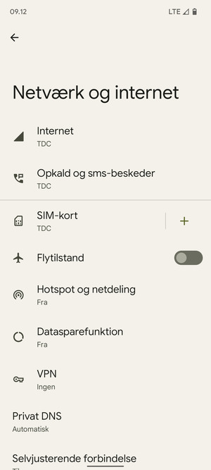 Vælg SIM-kort