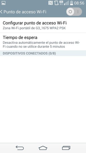 Seleccione Configurar punto de acceso Wi-Fi