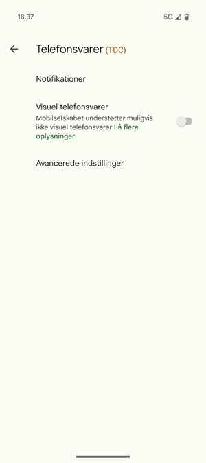 Vælg Avancerede indstillinger