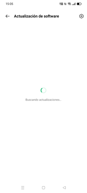 Espere a que la búsqueda termine