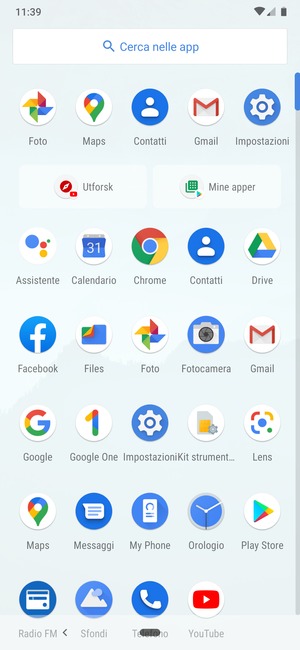 Seleziona Impostazioni