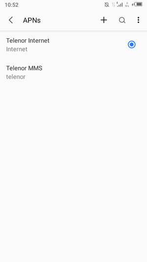 Sélectionnez le bouton du Menu