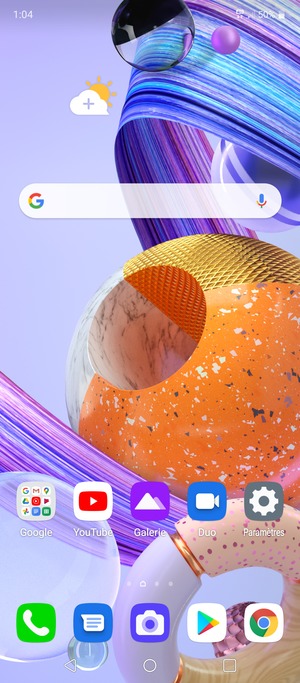 Sélectionnez Google