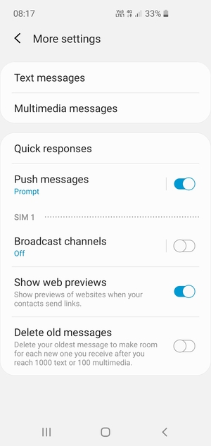 Select Text messages