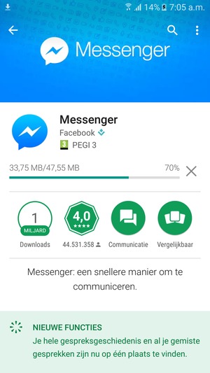 Wacht tot het installatieproces beëindigd is