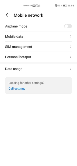 Select Mobile data
