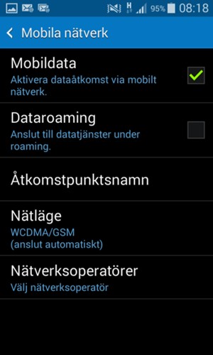 Välj Åtkomstpunktsnamn