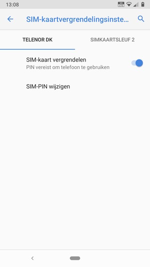 Selecteer Public en SIM-PIN wijzigen