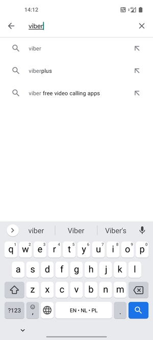 Enter the app name and select Search