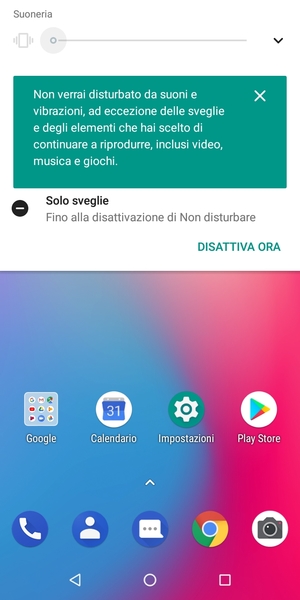 Premi una volta per la modalità silenziosa