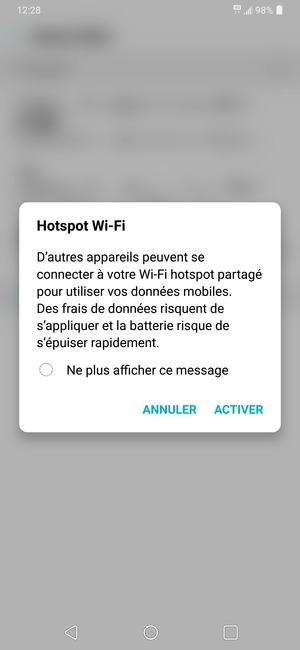 Sélectionnez ACTIVER