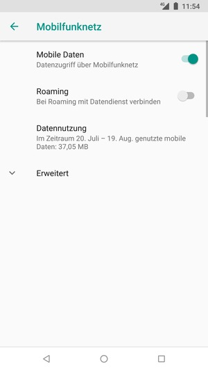 Wählen Erweitert