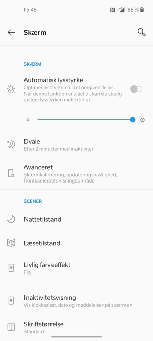 Vælg Avanceret