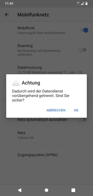 Wählen Sie OK