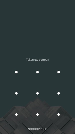 Uw telefoon is nu beveiligd met een schermvergrendeling