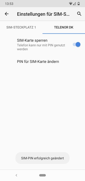 Ihre PIN der SIM-Karte wurde geändert