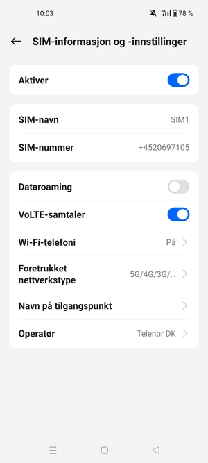 Velg Foretukket nettverkstype
