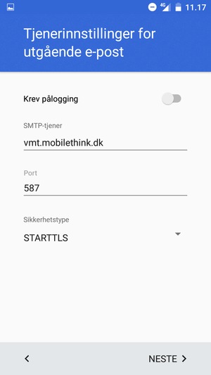 Velg Sikkerhetstype