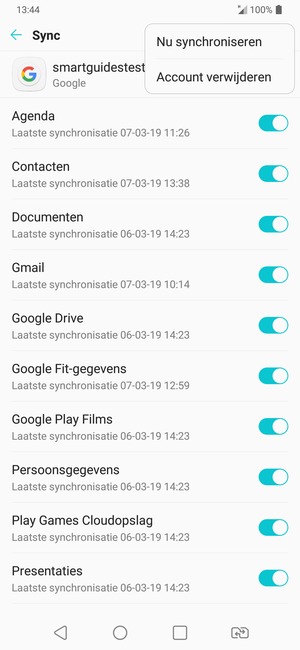 Selecteer Nu synchronisieren