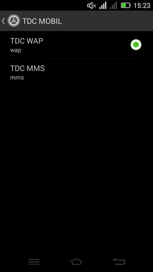 Select the Menu button