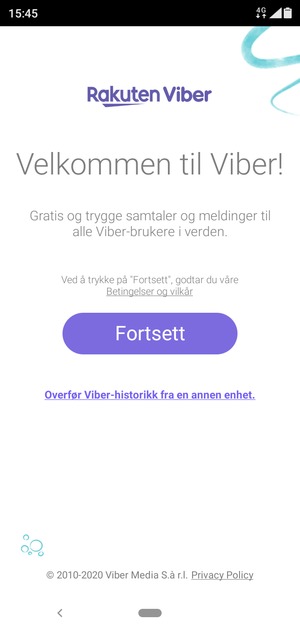 Applikasjonen er klar til bruk